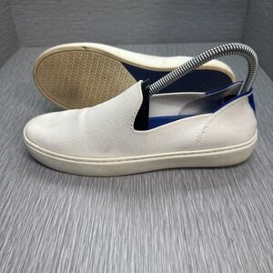 Rothy's Women's White Slip On Sneakers‎ Size 7 Knit Sustainable Comfort Shoes